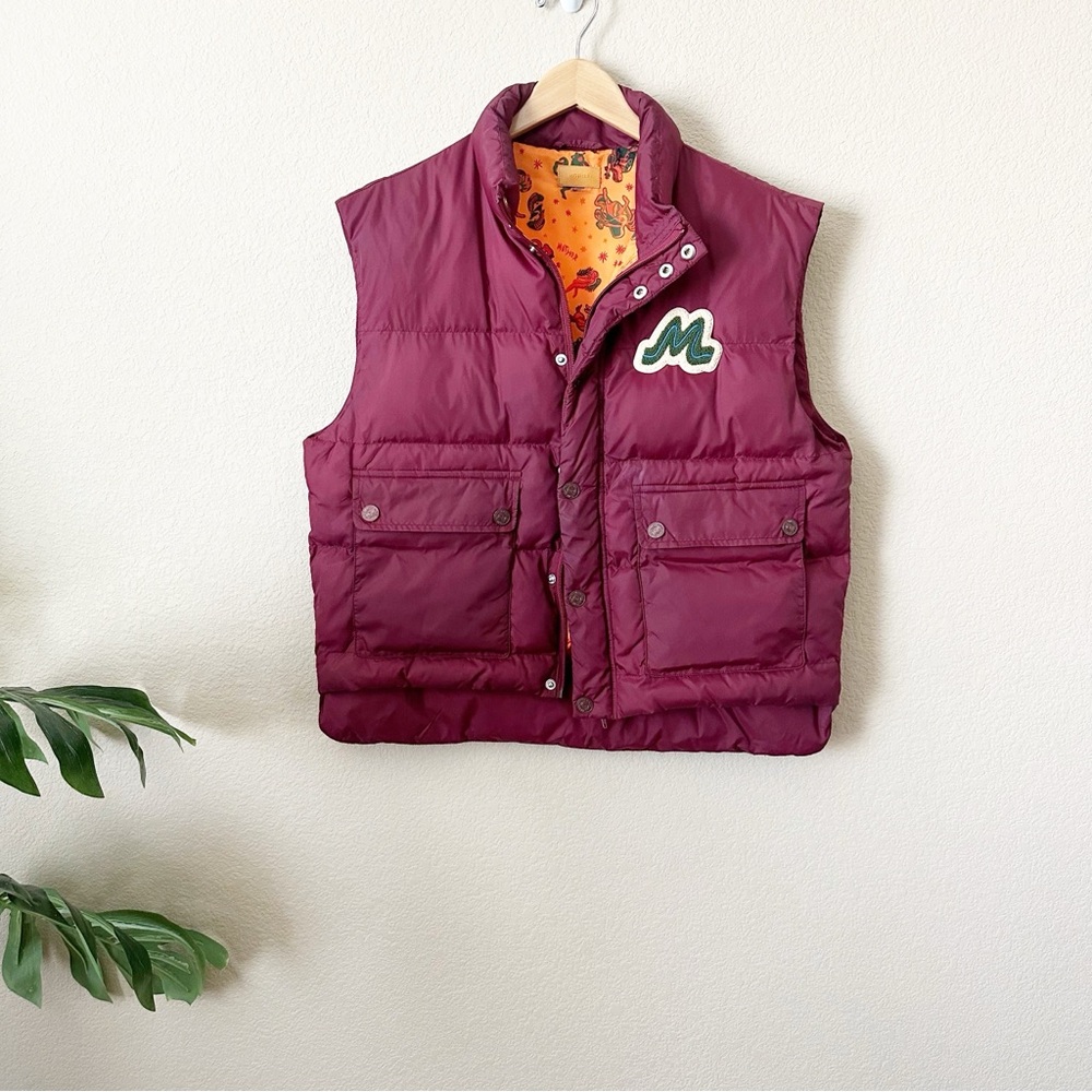 MOTHER Pillow Talk Logo Patch Puffer Vest Small